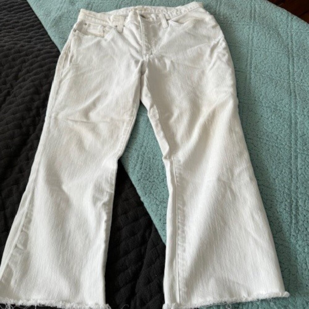 Madewell Cali Demi-Boot Jeans Raw Hem size 32 Short